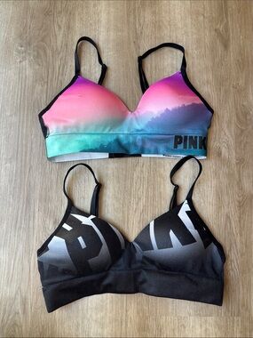 Victoria’s Secret Pink Cool & Comfy Wireless Bra size XS - lot of 2